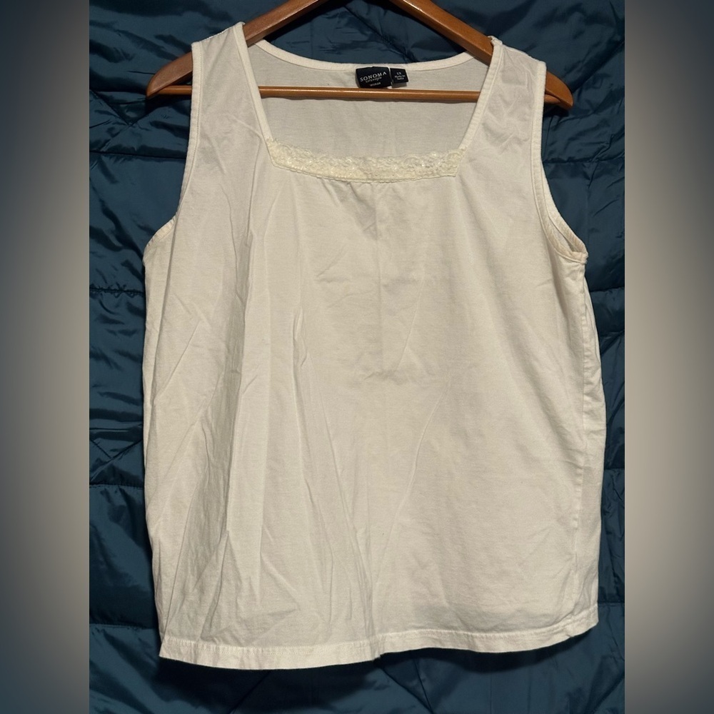 Women's Sonoma White Tank Top